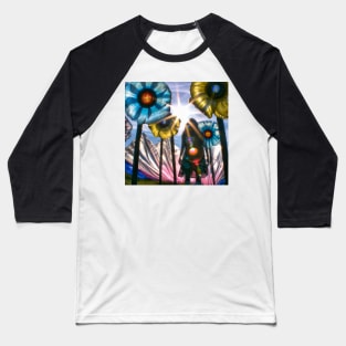 Cellophane Flowers: Lucy in the Sky Design Baseball T-Shirt